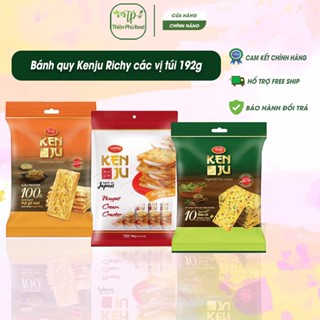 [ Date Mới ] Bánh quy Kenju Richy vị rau củ túi 192g (16 gói x 12g)