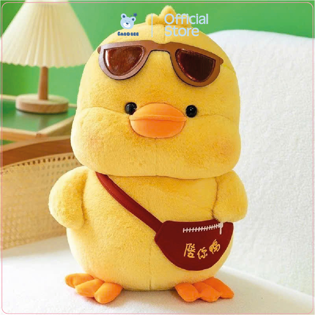 Vịt Đeo Kính Mát Siêu Dễ Thương - Vịt Nhồi Bông Gabobee