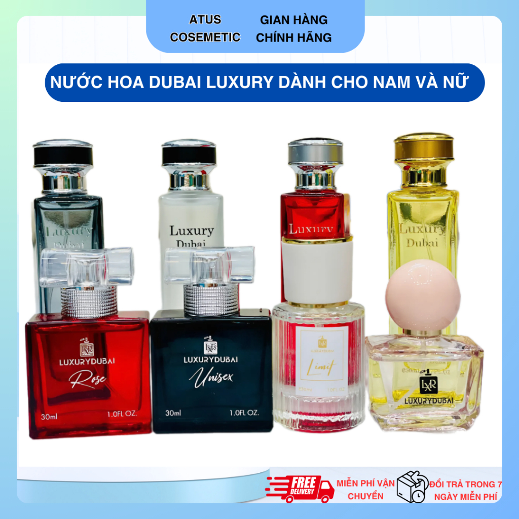 [Chính hãng] Nước hoa LUXURY DUBAI phiên bản mới 50ml và 30ml dành cho Nam và Nữ lưu hương lâu
