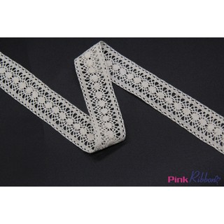(GIÁ 1 MÉT) Ren kem hình nhện 3cm-3.5cm, phụ liệu may mặc, phụ kiện thời trang, đính váy áo, phụ kiện tóc