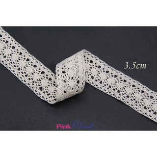 (GIÁ 1 MÉT) Ren kem hình nhện 3cm-3.5cm, phụ liệu may mặc, phụ kiện thời trang, đính váy áo, phụ kiện tóc