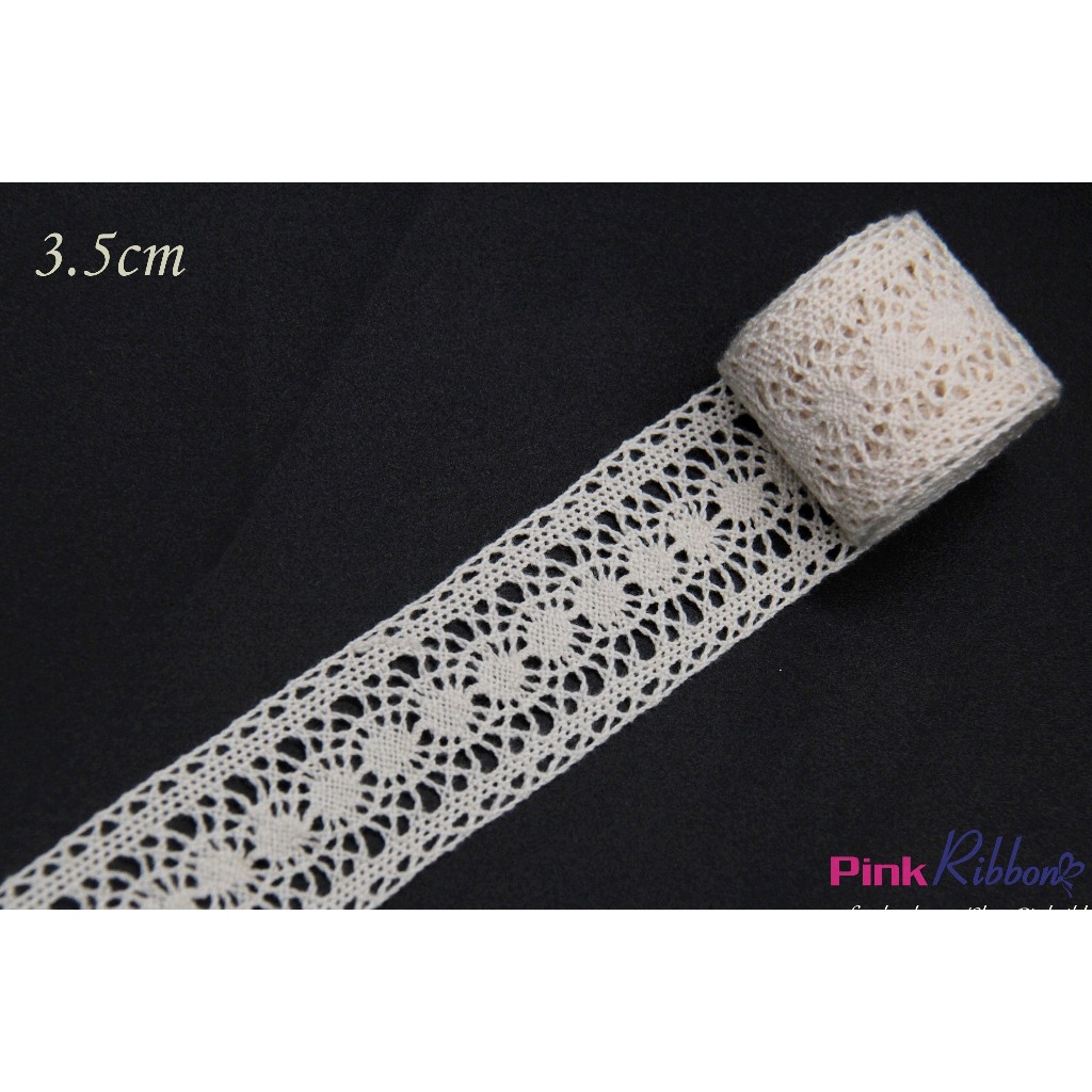 (GIÁ 1 MÉT) Ren kem hình nhện 3cm-3.5cm, phụ liệu may mặc, phụ kiện thời trang, đính váy áo, phụ kiện tóc