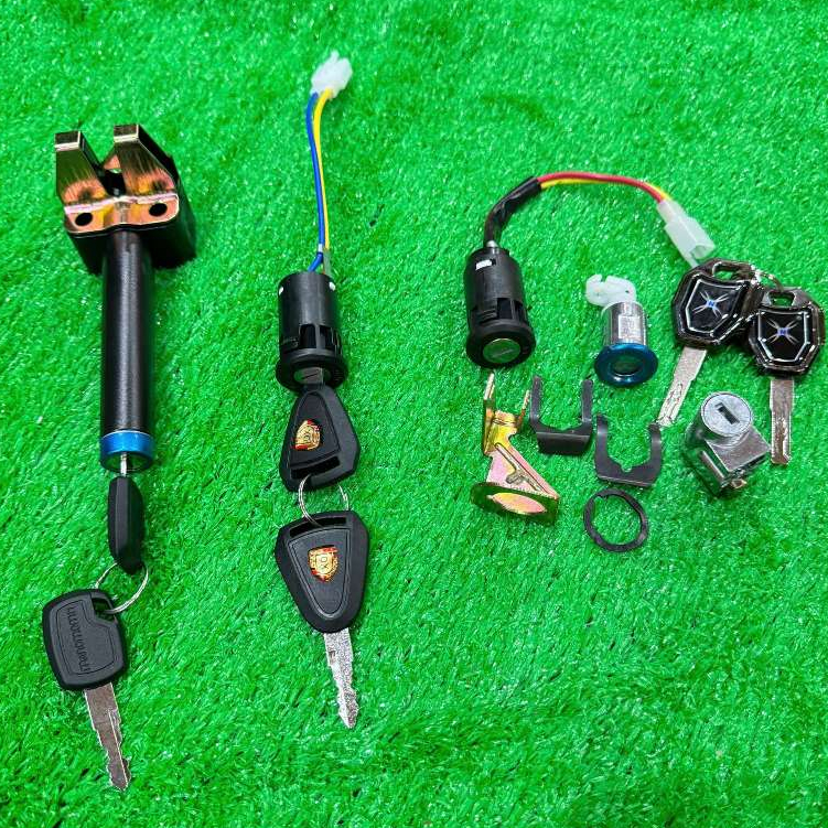 Bộ khóa xe điện 133 và xe xmen theo xe combo 3 khóa