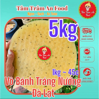 5kg Bánh tráng nướng VÀNG CÓ MÈ - vỏ Bánh Tráng Nướng Đà Lạt