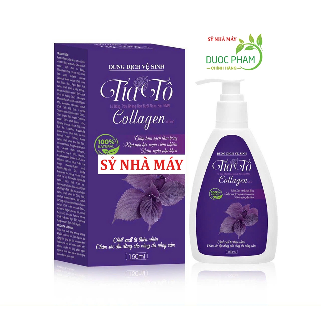 DUNG DỊCH VỆ SINH CAO CẤP Tía tô COLLAGEN