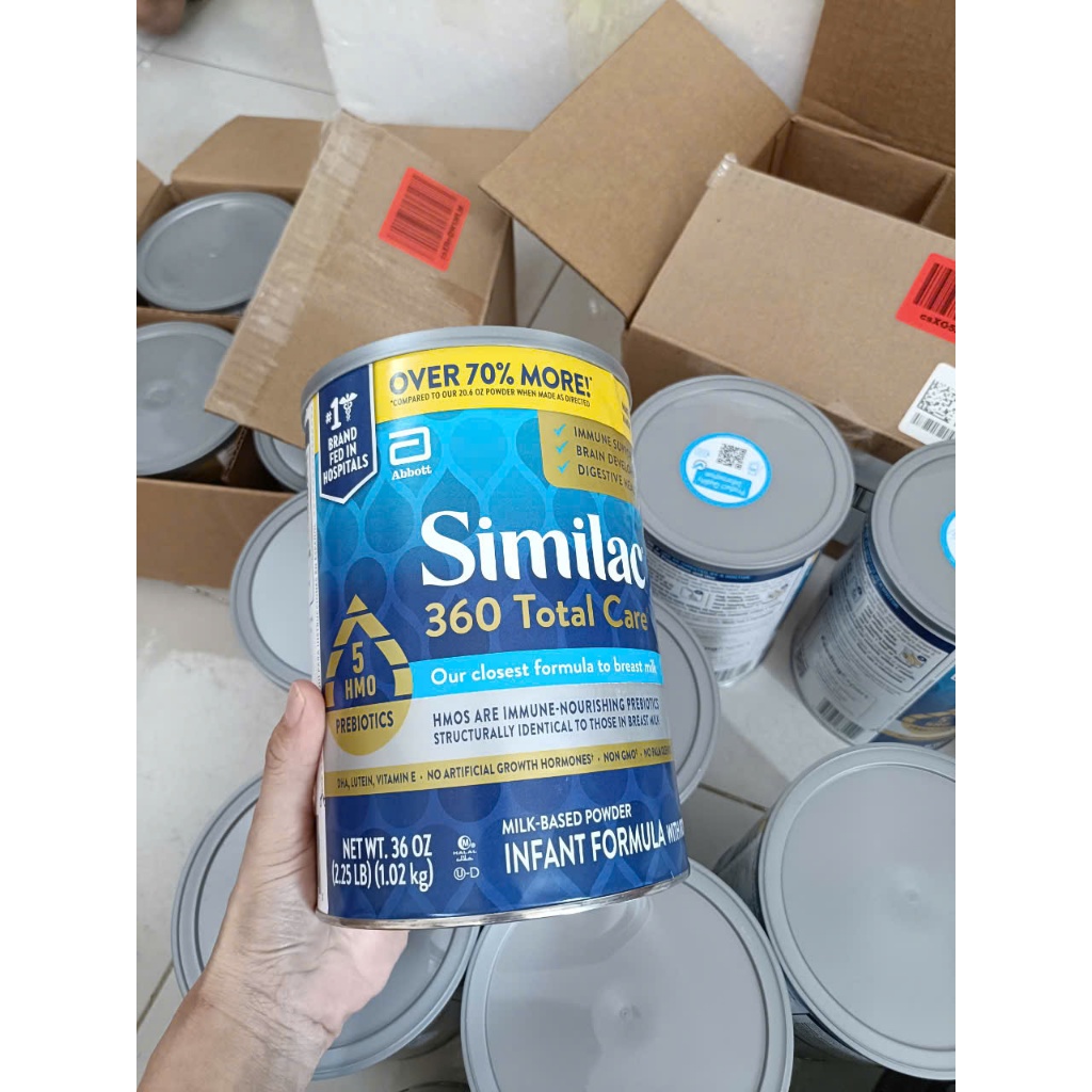 Sữa Bột Cho Bé Similac 360 Total Care Của Mỹ - Hàng Đi Air từ 0-12 tháng 1.02kg