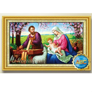 - TRANH ĐÍNH ĐÁ GIA ĐÌNH CHÚA lv601 - Y8329 (120X65) Y8328 (80X50) GIA ĐÌNH THÁNH GIA