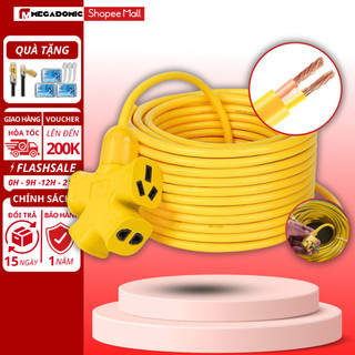 Cuộn Dây Điện Dài 30M Kèm Ổ Cắm, Phích Cắm Đúc Chịu Lực Đa Năng Tiện Lợi Dài 30M, Dây Cấp Nguồn 220V