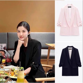   NHIỀU MÀU  ÁO BLAZER ZARA XUẤT DƯ TUỒN NỮ XẮN TAY DÁNG MỎNG - 2140 760 2140 666 2140 566 