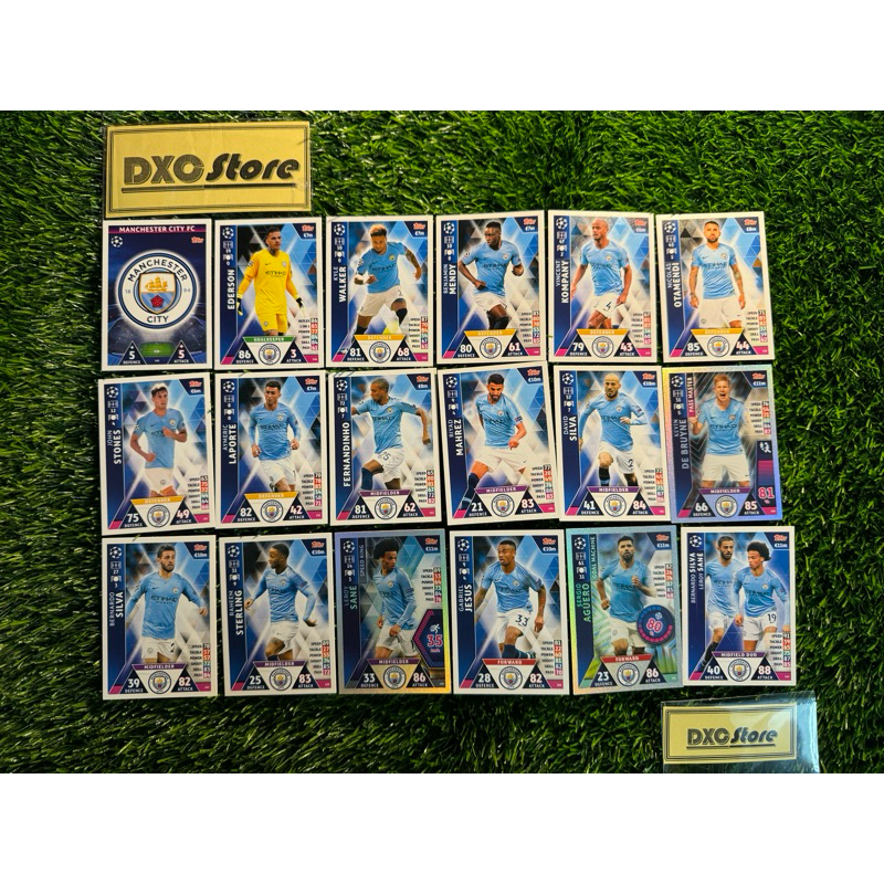 [ CHÍNH HÃNG ] - Set Full Match Attax UEFA Champion League 2012/2013 - Mancheter City