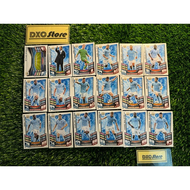 [ CHÍNH HÃNG ] - Full Set - Topps Match Attax 2012/2013 - Manchester City