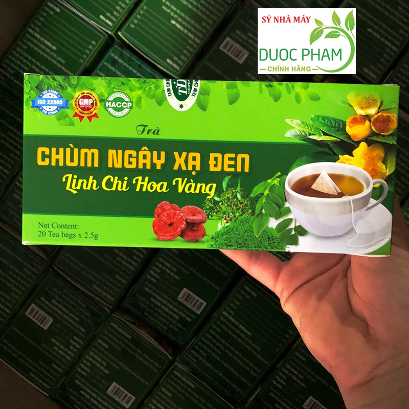 Trà chùm ngây linh chi xạ đen ( hộp 20 gói)