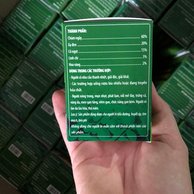 Trà chùm ngây linh chi xạ đen ( hộp 20 gói)