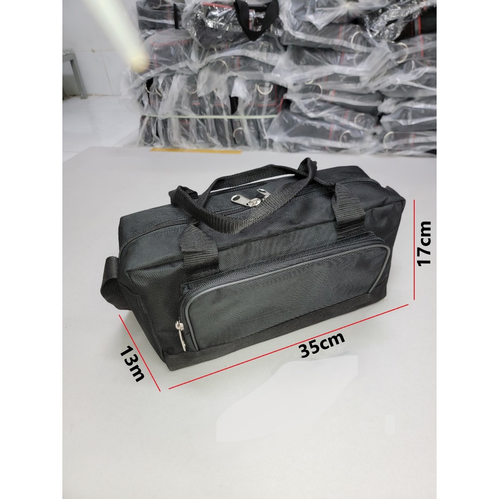 Túi đựng đồ nghề Mini-02 Black chuẩn hàng CTY dày xịn đầu khóa to