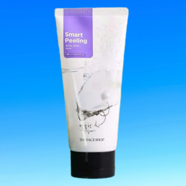 Tẩy tế bào chết mặt The Face Shop 120ml Hàn Quốc Smart Peeling White Jewel trắng da