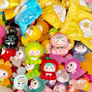 Combo 10 túi mù phát sáng tổng hợp rùa Labubu moi trái cây phát sáng