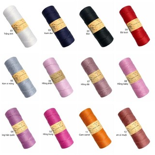 Sợi dệt trơn 2mm (cuộn 130gr)