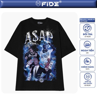 Áo thun FIDE phông trơn nam nữ cổ tròn ASAP