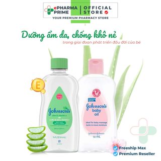 Dầu massage dưỡng ẩm Johnson's Baby Oil pink mềm mịn cho bé