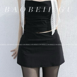  |BAOBEII.GU| Chân váy Y2K sọc cá tính- có bigsize   bảng size ảnh cuối  