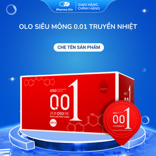 Bao Cao Su Olo Truyền Nhiệt Siêu Mỏng 0.01 Nhiều Gel Hương Vani Size 52mm Hộp 10 Bao