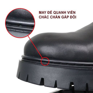 Giày Đốc Nam Martin cổ lửng Đế Khâu Cao Cấp