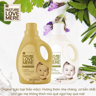  NƯỚC GIẶT XẢ QUẦN ÁO CHO BÉ NATURE LOVE MERE HƯƠNG THẢO MỘC ORIGINAL 1800ml 1300ml 