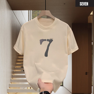 Áo thun nam nữ cổ tròn SEVEN form unisex chất cotton mềm mại, Tee shirt áo thun in phong cách boy phố trẻ trung