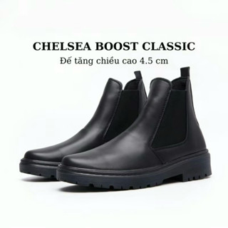 Giày bốt nam cổ chun thời trang cao cấp - giày chelsea boot nam tăng chiều cao giá rẻ