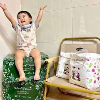    MẪU MỚI   COMBO 1 THÙNG   4 BỊCH BỈM NATURAL BLOSSOM NỘI ĐỊA HÀN   DÁN  QUẦN NB30 S30 M26 L24 L24 XL22 XXL20 XXXL18 