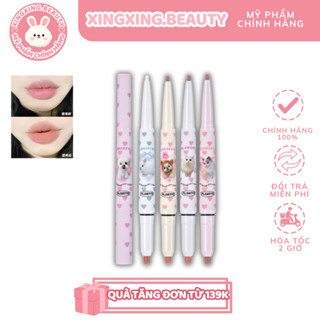 [SẴN HỎA TỐC] Son chì kẻ môi Flortte hai đầu kiêm chì kẻ viền môi hiệu ứng dày che mờ thâm môi XINGXINGBEAUTY