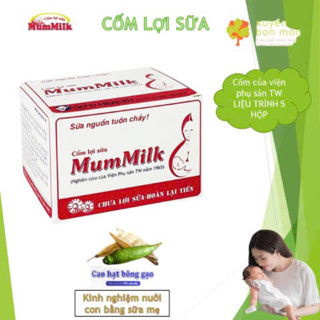 Cốm lợi sữa mummilk trắng gold, cốm lợi sữa cho mẹ sau sinh của bệnh viện phụ sản trung ương