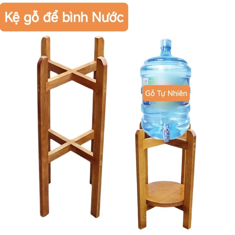 Kệ gỗ để bình nước 20L, giá đỡ bình nước suối 20L, chân kê bình nước 20l, kệ để bình nước gia đình v