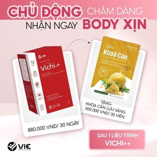 Giảm Cân ViChi ++ Chính Hãng tặng kèm detox màu vàng
