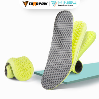 Miếng Lót Giày Khử Mùi 4D M2350 MINSU Khử Mùi Kháng Khuẩn Miếng Độn Gót Trăng Chiều Cao Giày Thể Thao Nam Nữ