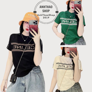 Áo thun babytee viền vai CLIN cổ tròn tay ngắn ôm body chất mềm mại co giãn 4 chiều. Áo thun babytee AH Design