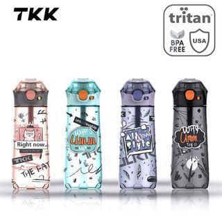  Bình Nước 350ml Bình Uống Đi động Tritan Bình Nước Cho Trẻ Em Bình Nước Cho Học Sinh Trường Học Cute 