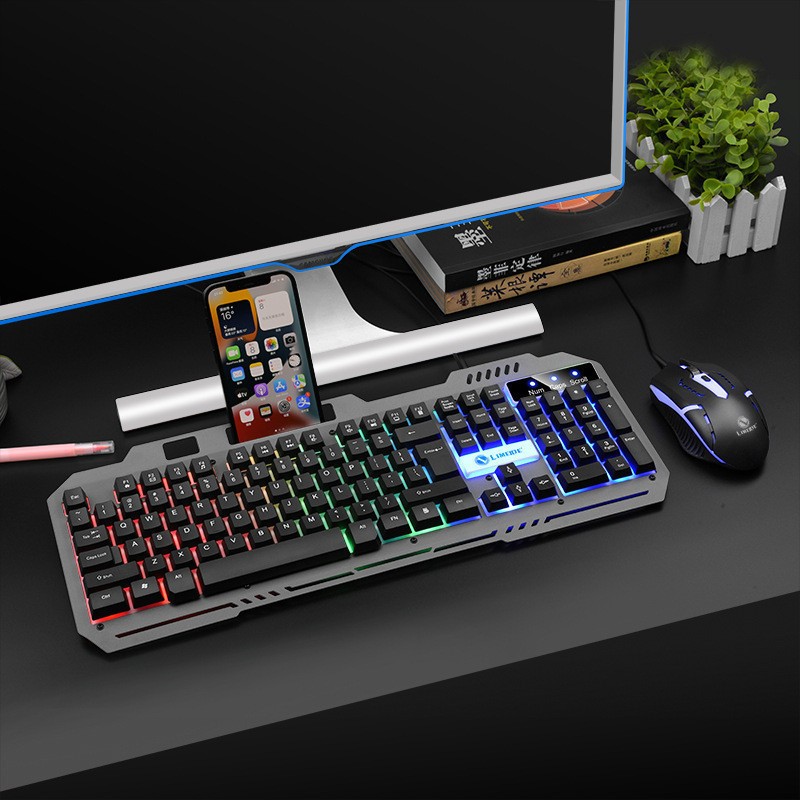 Bàn phím K87 giả cơ gaming có dây cao cấp k87 có Led màu gõ phím cực êm chuyên game pc laptop văn phòng | BigBuy360 - bigbuy360.vn