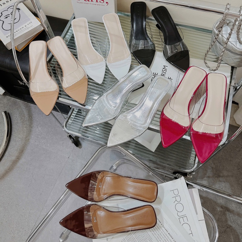 [ĐỦ MÀU] DÉP XUỒNG KHOÉT 5 PHÂN DÁNG XUỒNG QUAI MICA LÓT MÀU DỄ PHỐI MÀU