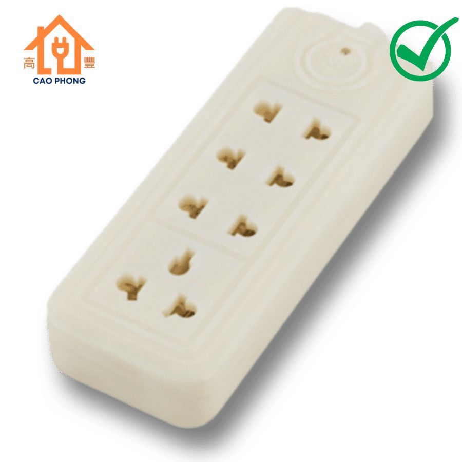Ổ cắm chống bể 4 lỗ không dây đa năng Vinakip cao cấp có chấu cắm 1 lốc 5 cái ổ cắm