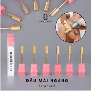  Đầu mài ngang Mỹ Titanium 3in1 - Chuyên dùng mài mịn mài phá cho đắp bột đắp gel - Sacos 