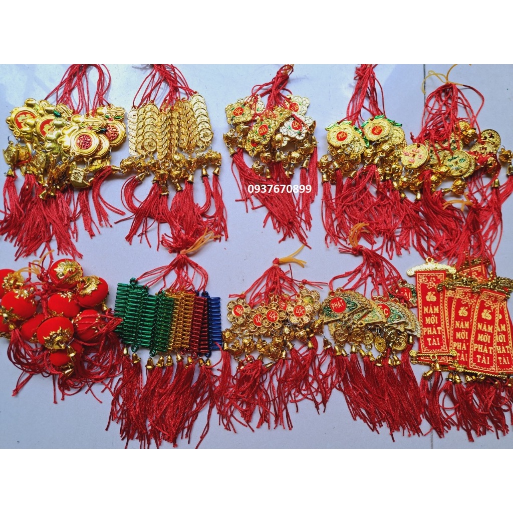 Sỉ giá xưởng-100 dây liễn, khánh treo mai, đào Tết 2025, trang trí nhà cửa, 10 mẫu