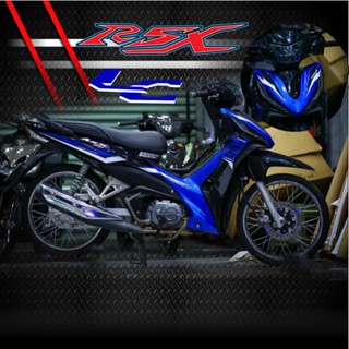 Tem dán xe wave rsx 2014-2018 mẫu tem Lc chất,tem rời in chất liệu decal trắng 3 lớp không bay màu