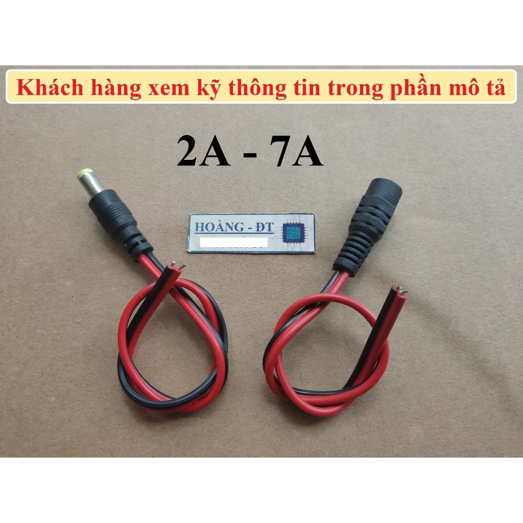 Dây jack DC đực cái 5.5x2.1mm