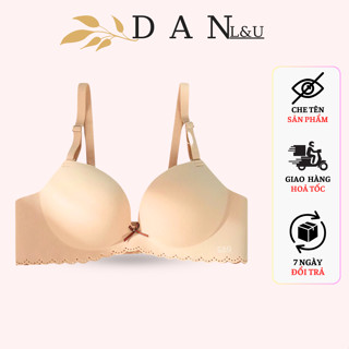 Áo Ngực Không Gọng Su Đúc Viền Hoa Đệm Bàn Tay Mềm Mại Thoáng Thoải Mái DAN L&U A60