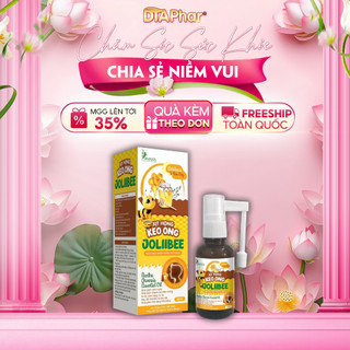 Xịt họng keo ong Jolibee hỗ trợ giảm ho giảm đờm đau rát họng do ho kéo dài Chai 30ml
