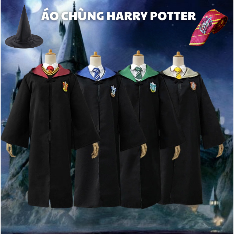 [KÈM CÀ VẠT+NÓN PHÙ THỦY] Áo choàng Harry Potter