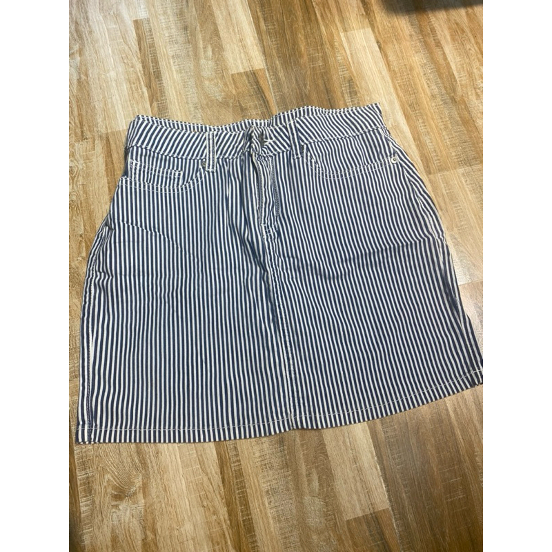 CHÂN VÁY SỌC XANH ( new 90% ) size l/xl