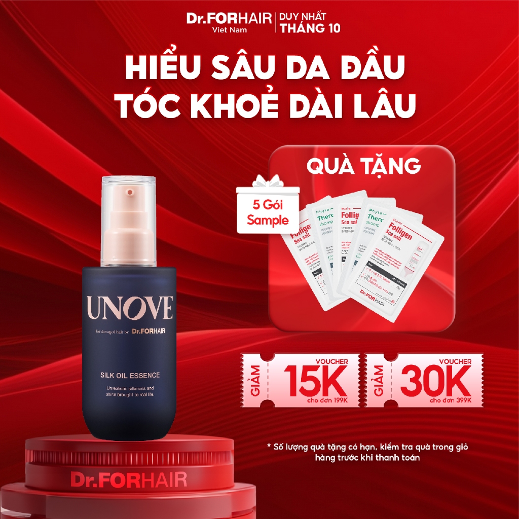 Tinh Chất Nuôi Dưỡng Chăm Sóc Tóc Khô Xơ Và Hư Tổn Dr.forhair Unove Silk Oil Essence 70Ml