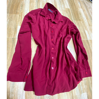 ÁO SƠMI ĐỎ ĐÔ vải mát ( new 100% ) size L